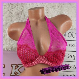 NWT Victoria's Secret Red Lace Plunge Bra 36C #7211 - Stunning Design 💖 NWT